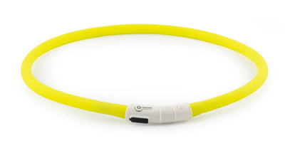Ancol Usb Rechargeable Night Time Safety Halo Yellow 70cm